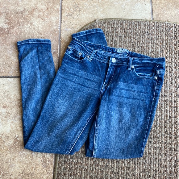 D Denim Dark Wash Skinny Jeans, Size 7 - Picture 1 of 8